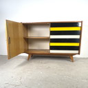 Sideboard U458 by Jiří Jiroutek with Colored Drawers