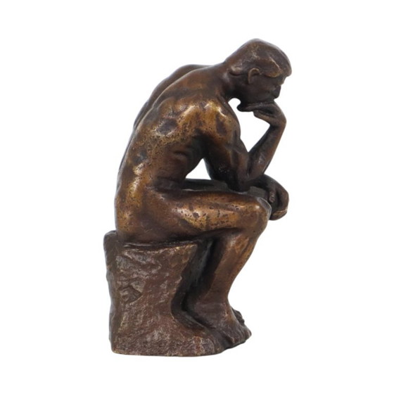 Naar Auguste Rodin Le Penseur De Denker Reproductie In Brons – Decoratieve objecten, Bronze (photo 6 of 10)