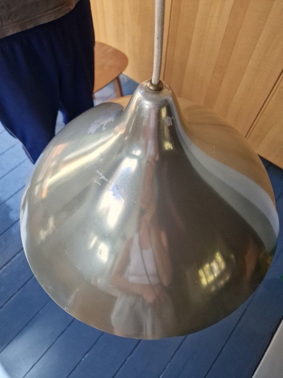 2 Lampade a sospensione Design Vintage Lisa Johansson-Pape – Stockman-orno, Silver (photo 5 of 10)
