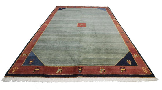 Image 1 of Origineel modern Indo Gabbeh wollen tapijt 341 x 249 cm