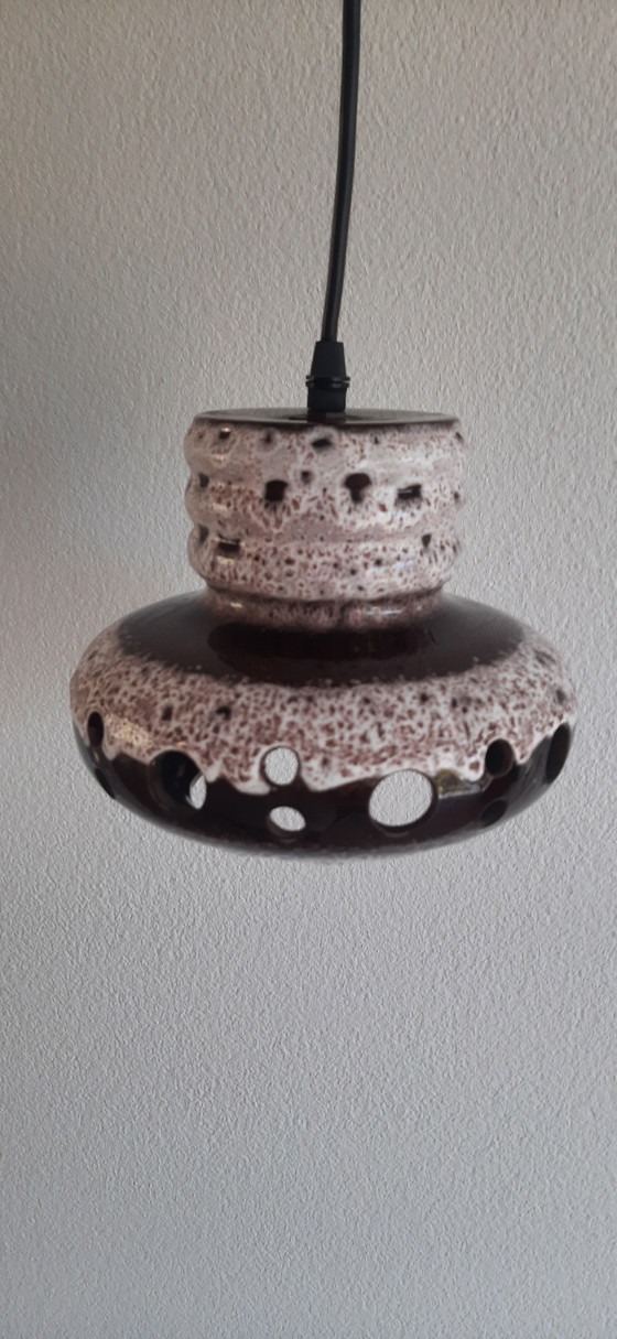 Herda Fat Lava Pendant Lamp, 70s vintage ceramic (photo 7 of 10)