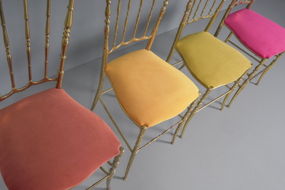Image 1 of Set of 4 Chiavari Chairs, Italy, 1960s