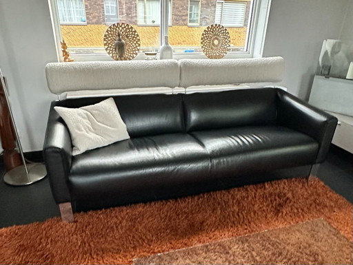 2 leather Leolux Patachou sofas