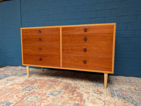 Image 1 of Vintage Double Drawer Cabinet, 1960s, Danish Design by Borge Mogensen