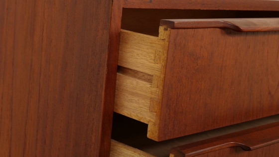 Vintage Deense Ladekast | Teak | 6 Lades | 100 Cm – Ladekasten, Wood (photo 9 of 9)