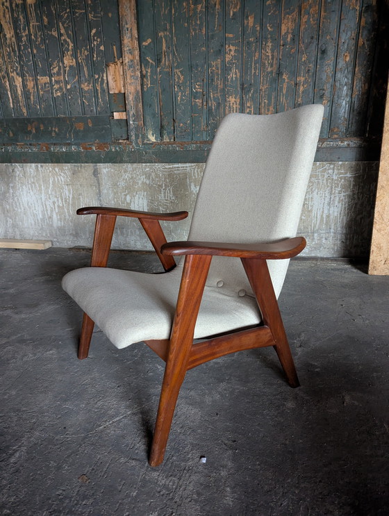 Image 1 of Vintage teak lounge stoel- Louis van Teeffelen/ Webe- 1960