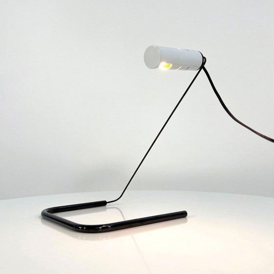 Slalom Desk Lamp by Vico Magistretti for Oluce, 1980s, Metal, Black (photo 6 of 8)