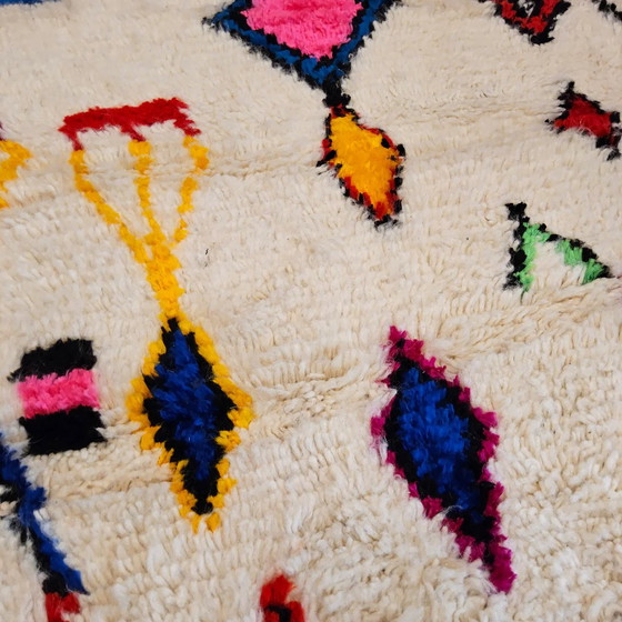 Image 1 of Tapis en laine naturelle tissé main traditionnelle taille 1,5/2,5 m