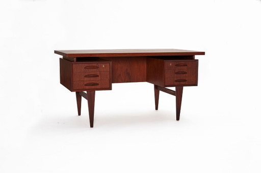 Mid-Century Teak Schreibtisch, Dänemark 1960er