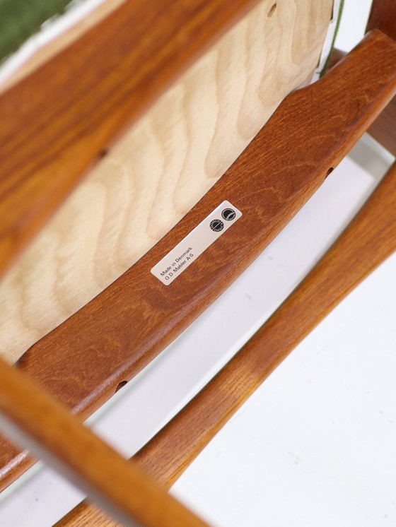 Image 1 of 8 sedie da pranzo Erik Buch 49 in teak verde vintage danese