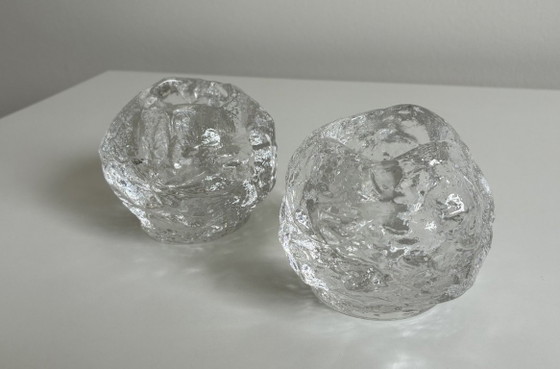 Image 1 of Kosta Boda Snowball, set van 2 stuks