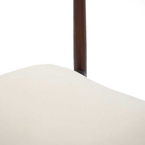 Image 1 of 8 chaises en teck et velours par Amma, 1960s