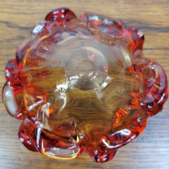 Image 1 of Vintage glass bowl, ashtray. Italian glass