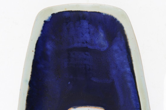 Image 1 of Cuenco alargado de cerámica esmaltada de mediados de siglo, Bélgica, década de 1960