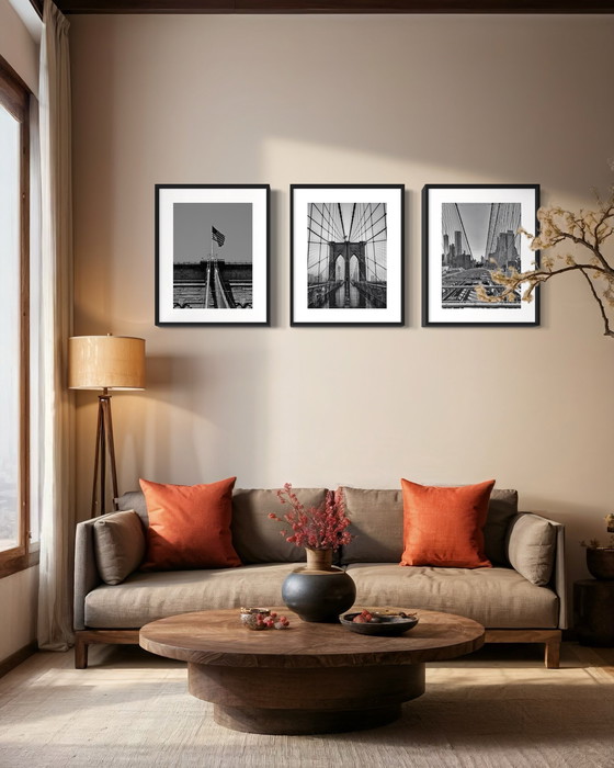 Image 1 of Brooklyn Bridge Set II - Serie di 3 - New York