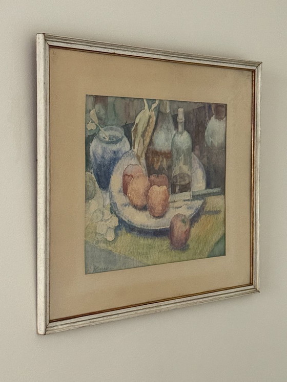 Image 1 of Watercolor Still Life by FR. Schoorl