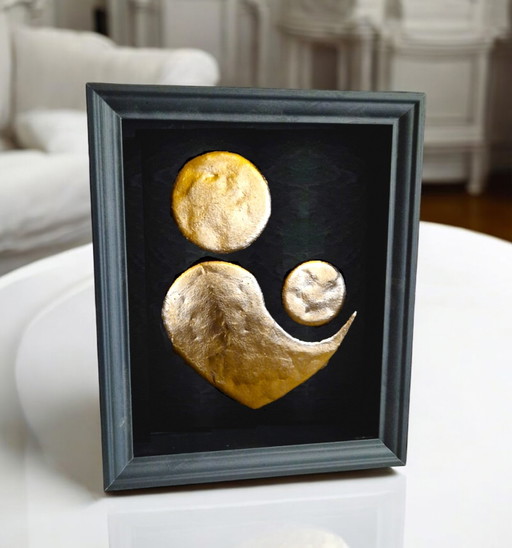 Parental Love 23kt Goud Verguld Kunstwerk in Lijst PopArt Collectie