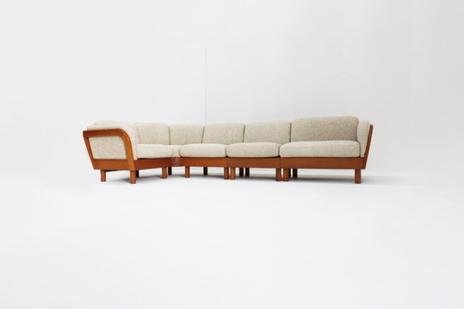 Vintage Danish Mid-century sofa solid teak Olsen Laursen 1960s