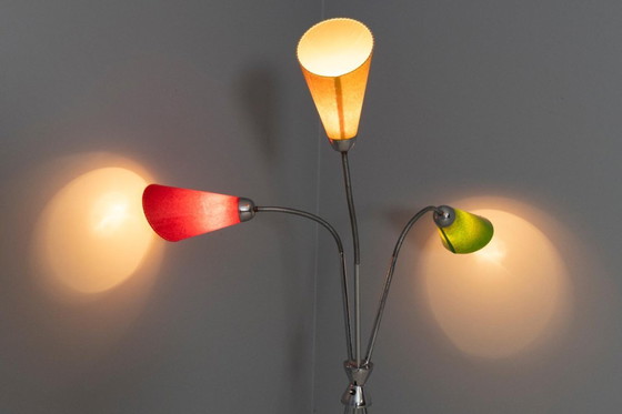 Image 1 of Lámpara de pie de tres brazos, Lidokov, década de 1950-1960, Checoslovaquia