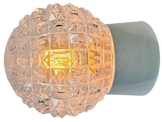 Image 1 of Vintage White Porcelain Ceiling Light, 1970s