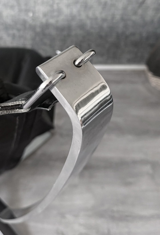 Image 1 of Fauteuil et repose-pieds Vintage Falcon – Sigurd Resell – Chrome