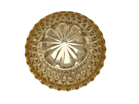 Image 1 of Herda Holland - ceiling lamp - geometric - pressed glass - 60's