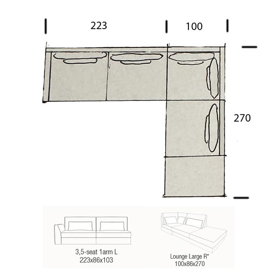 Image 1 of Passe Partout Adino-Alberto corner sofa