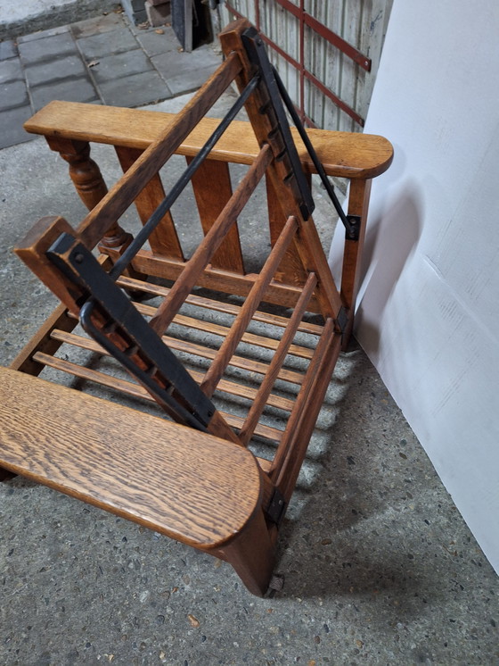 Image 1 of Sedia da fumo vintage in rovere