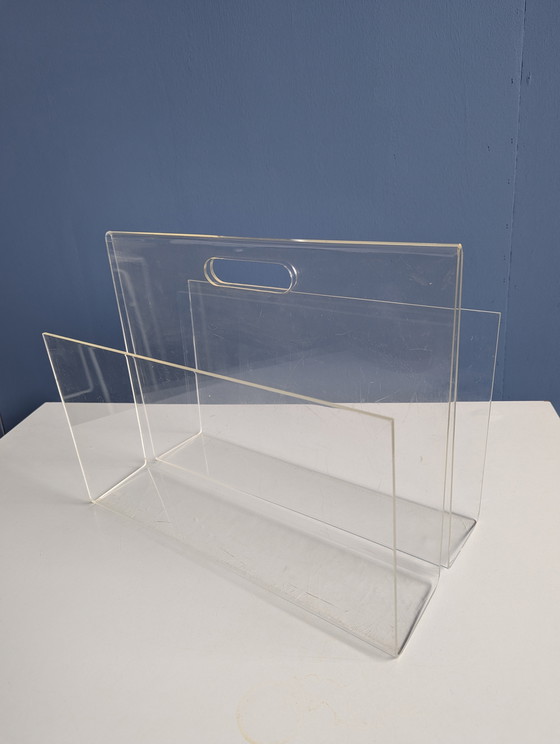 Image 1 of Portariviste/porta dischi in plexiglass vintage
