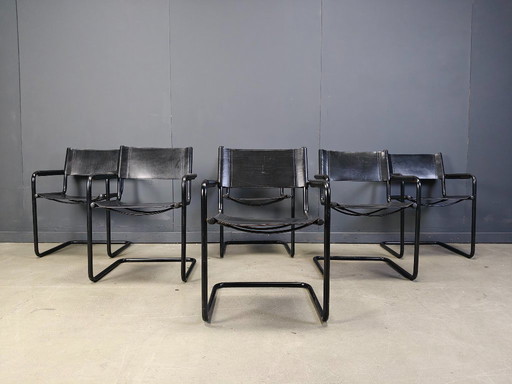 Set of 6 armchairs by Linea Veam - 1980s