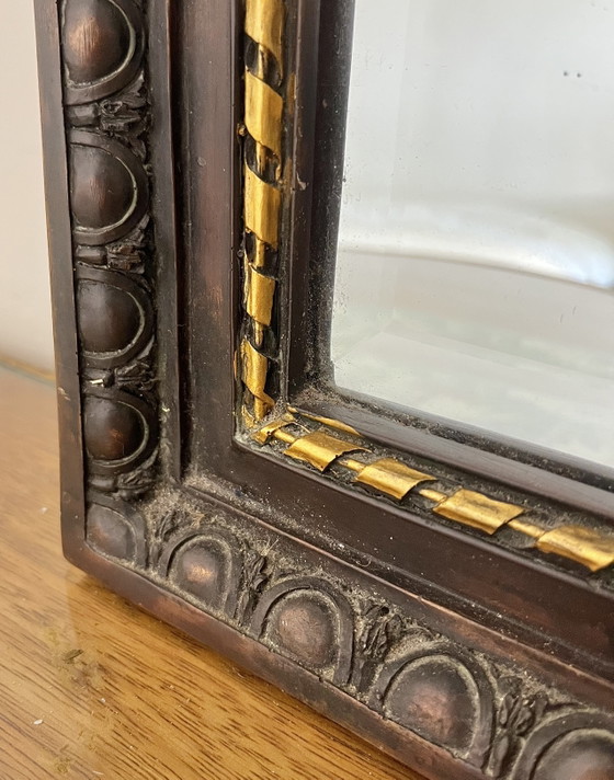 Image 1 of Miroir vintage à blason 105x55cm