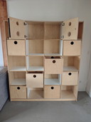 Bücherregal-Wandschrank