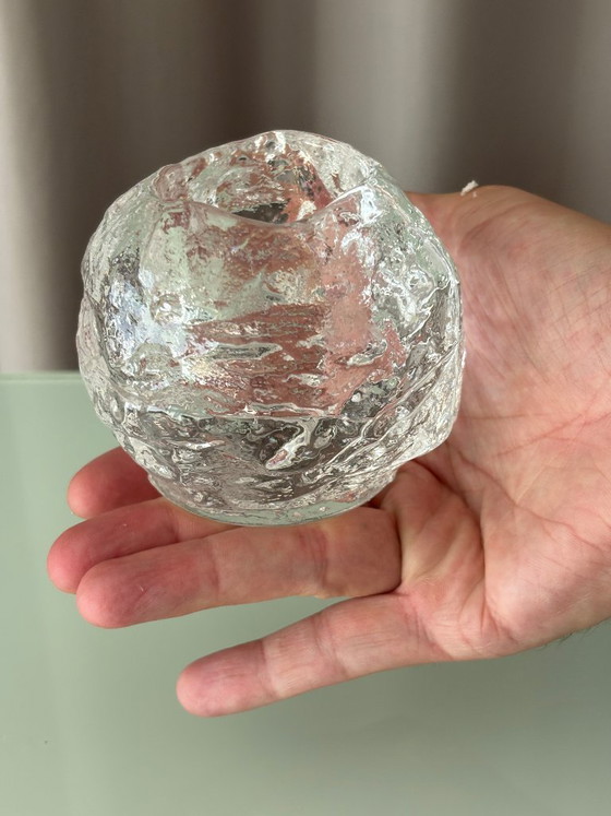 Portavelas Kosta Boda Snowball – Ann Wolff – Cristal artístico sueco – Glass (photo 4 of 8)