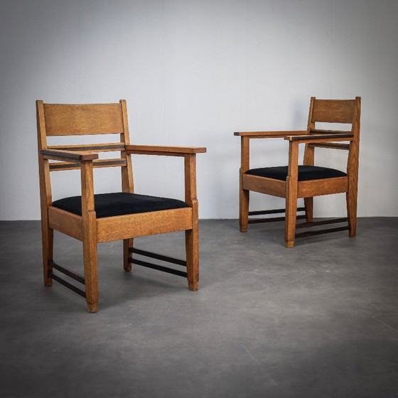 Image 1 of Een paar art-deco fauteuils, Nederland (jaren 1930)