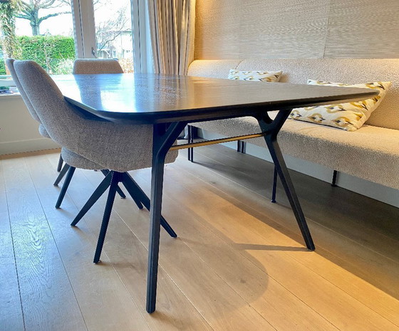 Image 1 of Stellar Works Rén Dining Table, Black Oak - Space Copenhagen