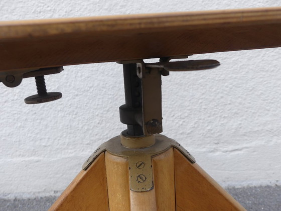 Image 1 of Sedia da scrivania girevole, anni '50, legno, WstaEb