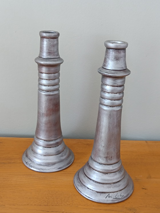 Image 1 of Par de candelabros hechos a mano de Ana Ortega