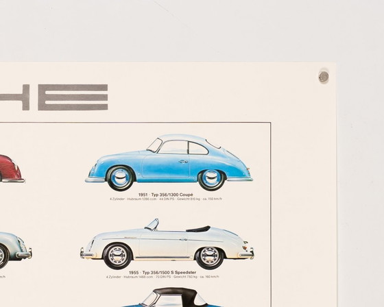 Image 1 of Auto sportive Porsche – 1980 – Poster originale vintage Porsche di Ken Rush – Vintage – 76x102 cm