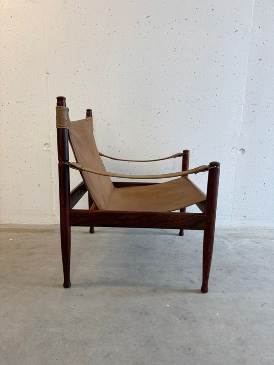 Image 1 of Rare safari armchair Erik Wørts Niels Eilersen Mid Century 60s