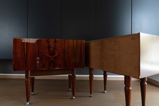Image 1 of kast, Bed & Nachtkastjes, Vintage Mid-Century Slaapkamerset