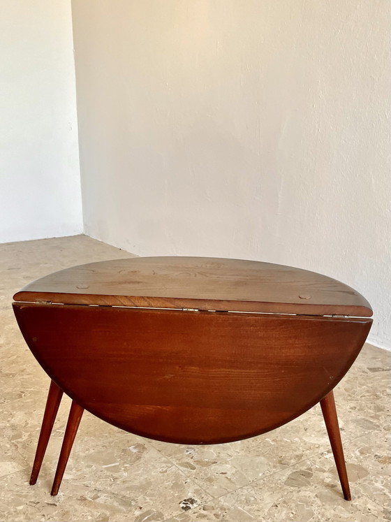 Image 1 of 1x Table basse à abattants Ercol modèle 308 en orme et hêtre, années 1960