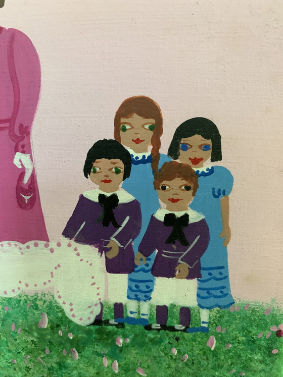 Image 1 of Painting Sabine Paco Saint-Tropez ‘95 naive art folk art