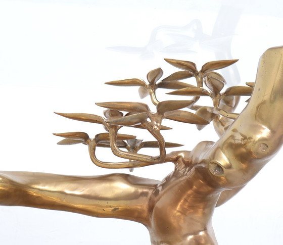 Image 1 of Tavolino da caffè Willy Daro Bonsai in ottone, anni &#39;70