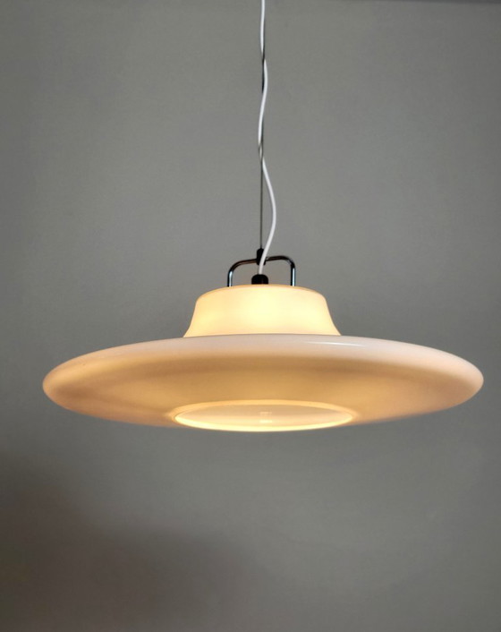 Image 1 of Suspension UFO Cirrus XL en verre opalin par Peill & Putzler