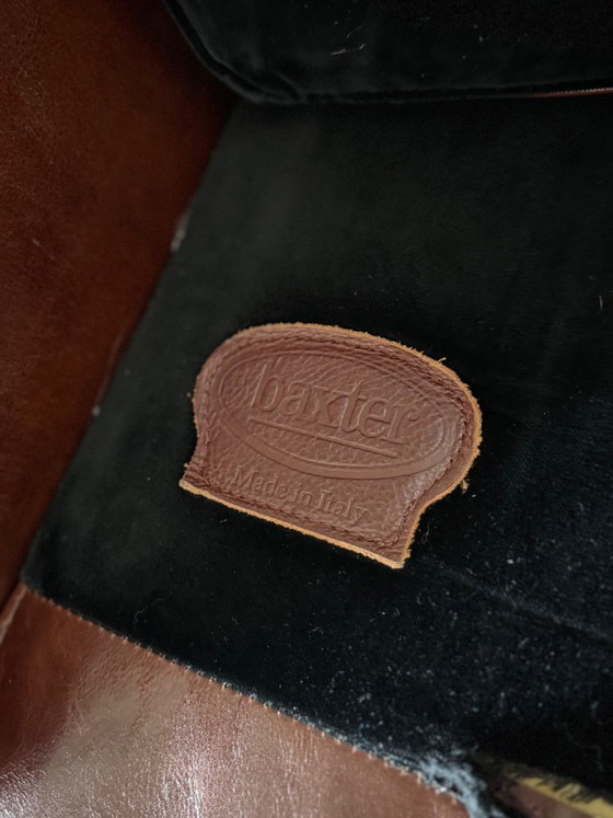 Image 1 of Poltrona in pelle Baxter originale – design italiano 🔥