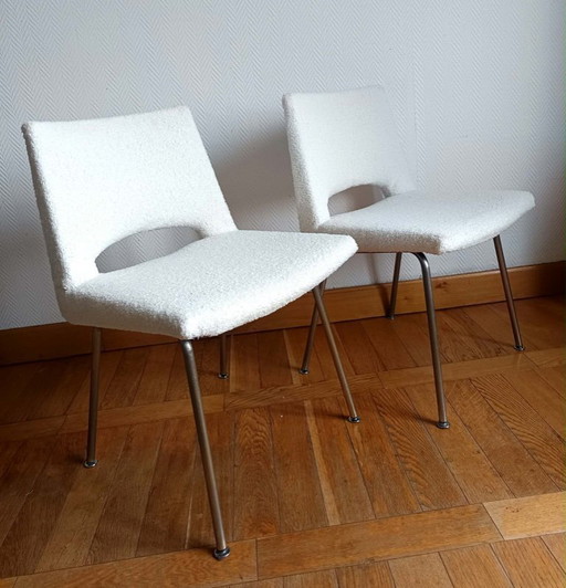 2x sedie bouclè Georges Frydman, 1960