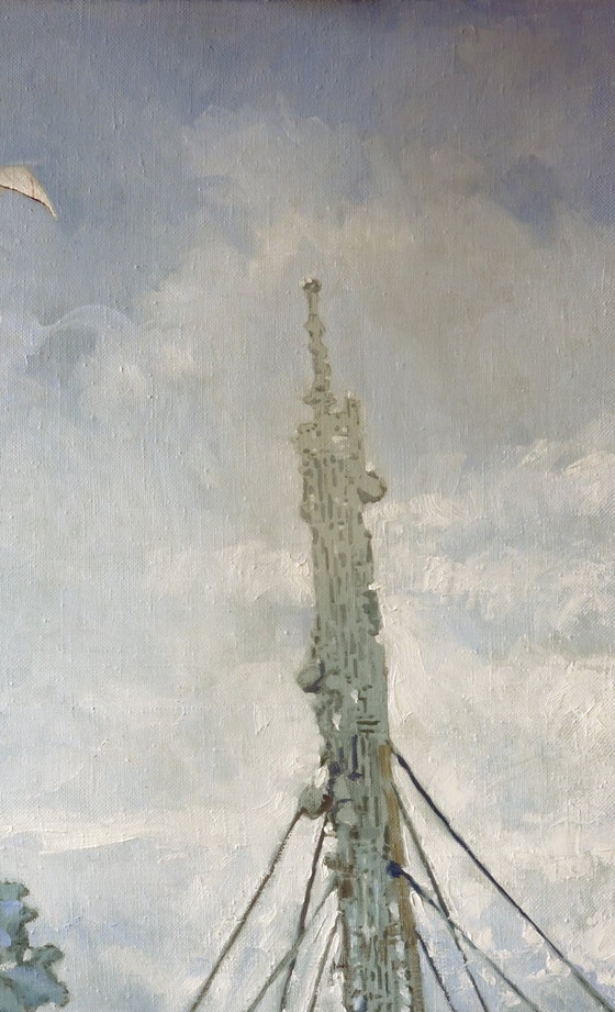 Original Oil Painting Contemporary Art Symbolism Connection – Paintings & Drawings, Canvas (photo 5 of 7)