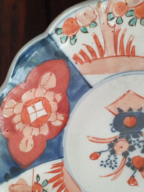 Image 1 of Set van 2 gelijkaardige Imari borden-porselein 21 en 22cm