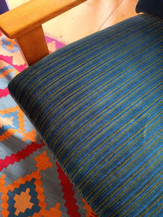 Fauteuil bas Bergmann style Mid-Century – Textile, Wood (photo 4 of 8)