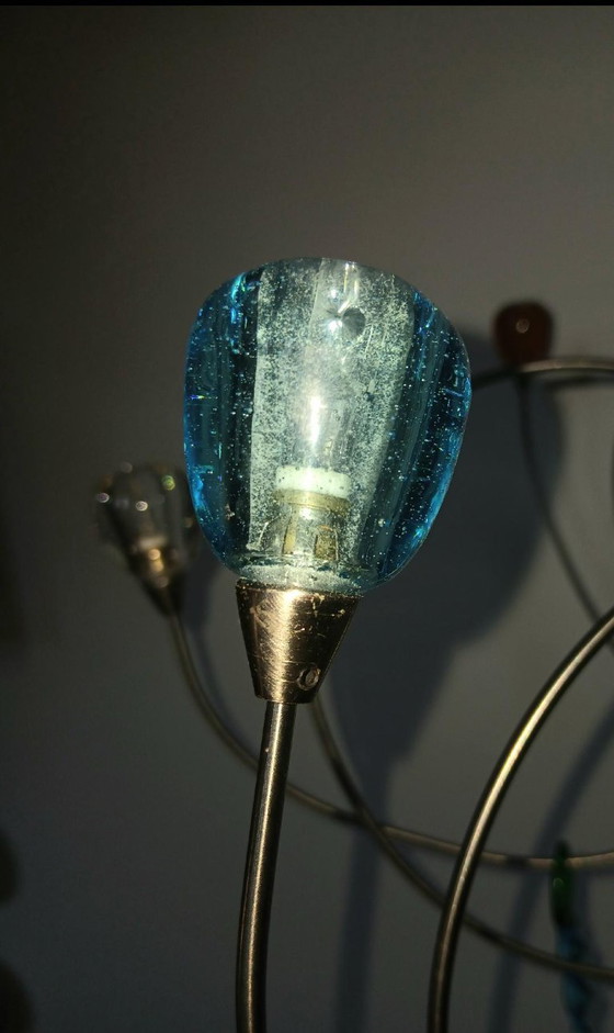 Harco Style Loor Strawberry Multicolor Glass Ceiling Light Chandelier – Metal (photo 8 of 10)